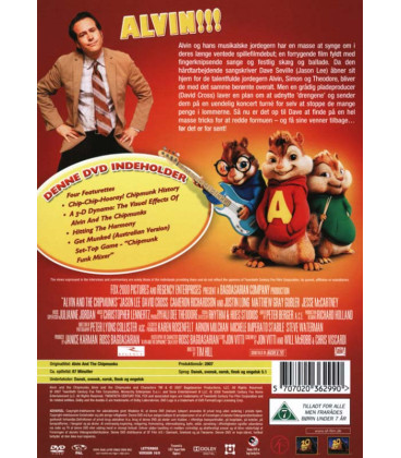 Alvin og de frække jordegern - DVD - BRUGT