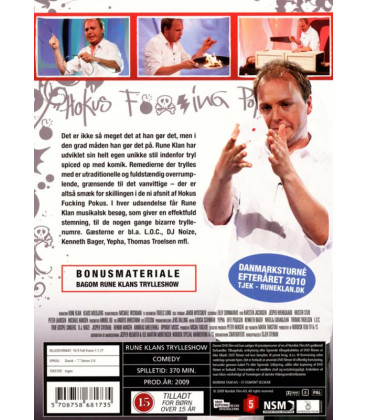 Rune Klans Trylleshow - Hokus Fucking Pokus (2-disc) - DVD - BRUGT