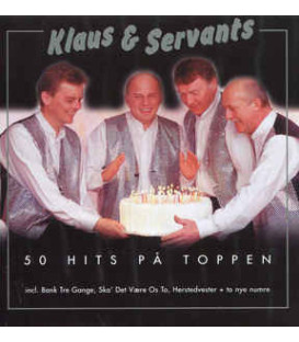 Klaus & Servants ‎– 50 Hits På Toppen - 2 CD - BRUGT