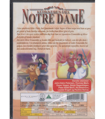 Klokkeren Fra Notre Dame (Tegnefilm) - DVD - BRUGT