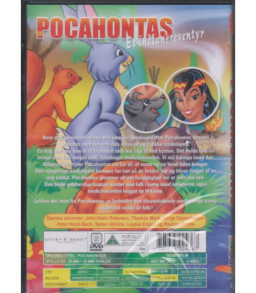 Pocahontas: Et Indianereventyr - DVD - BRUGT