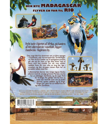 Zambezia - Alle fugles paradis - DVD - BRUGT