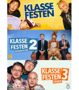 Klassefesten 1-2-3 - 3 DVD - BRUGT