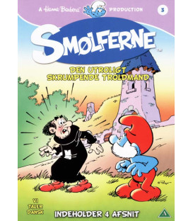 Smølferne, vol. 3: Den utroligt skrumpende troldmand - DVD - BRUGT