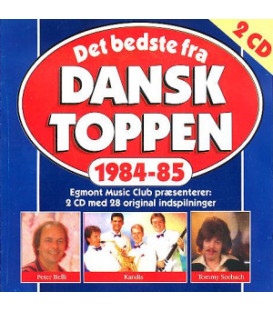 DET BEDSTE FRA DANSK TOPPEN 1984-85 - 2CD - BRUGT