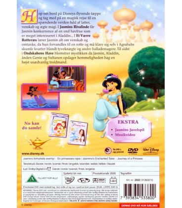 Jasmins fortryllede eventyr – En prinsesses rejse - Disney - DVD - BRUGT