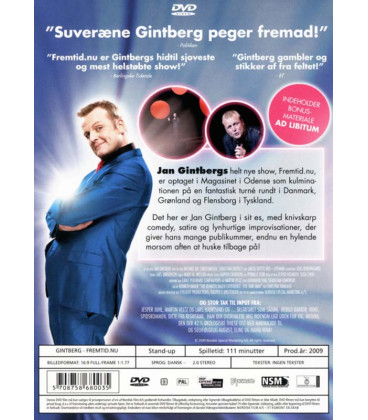 Gintberg: Fremtid.nu - DVD - BRUGT