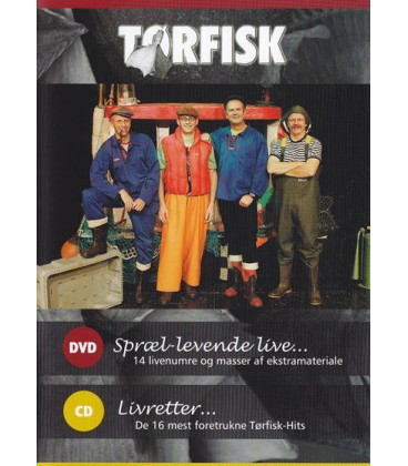 TØRFISK - SPRÆL LEVENDE LIVE - MUSIK DVD + CD - BRUGT