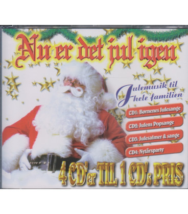 Nu er det jul igen : julemusik til hele familien - 4 CD - BRUGT