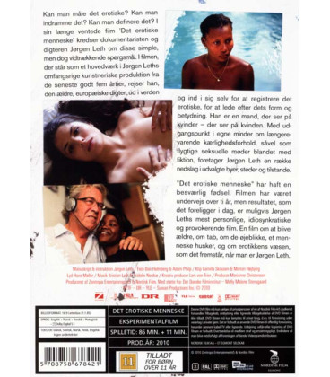 Det erotiske menneske (Jørgen Leth) - DVD - NY