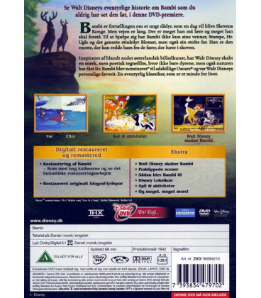 Bambi Disney (Specialudgave) - 2 DVD - BRUGT