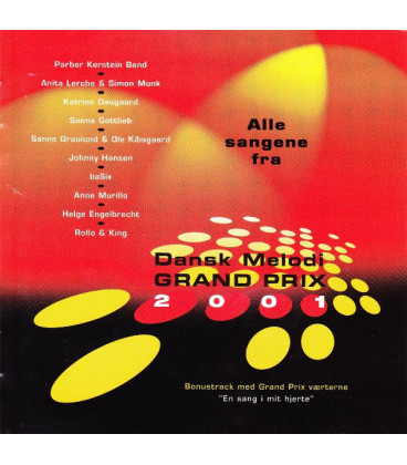 Dansk Melodi Grand Prix 2001 - CD - BRUGT
