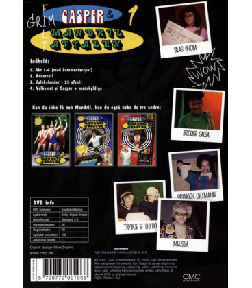 Casper & Mandril Aftalen 1: Kig - 2 DVD - BRUGT