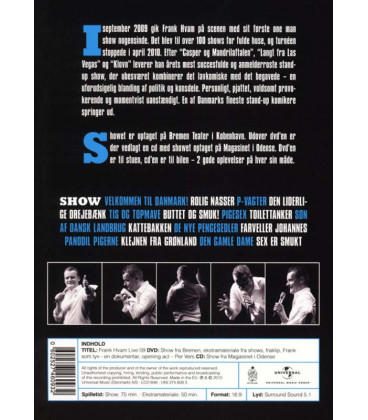 Frank Hvam: Live '09 (DVD & CD) - BRUGT