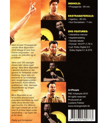 Mick Øgendahl: Propaganda – Idioti har mange ansigter (2010) - DVD - BRUGT