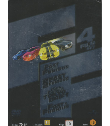 Fast & Furious - 4 DVD - BRUGT