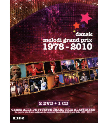 Dansk Melodi Grand Prix 1978-2010- 2DVD+1CD - BRUGT