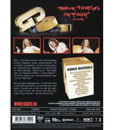 Geo - Ego Geo - DVD - BRUGT