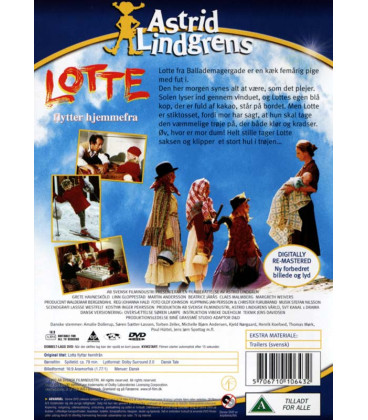 Lotte flytter hjemmefra - Astrid Lindgren - DVD - BRUGT
