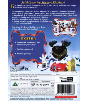 Mickey redder Julemanden - Disney - DVD - BRUGT