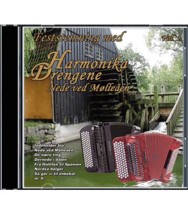 Harmonika Drengene vol. 1 - Nede ved Mølleåen - CD - BRUGT