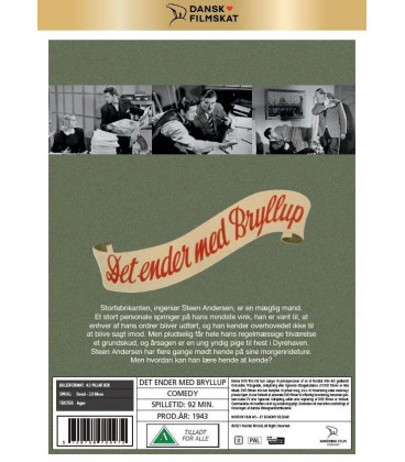 DET ENDER MED BRYLLUP - DVD - NYHED APRIL 2021 - KAN FØRST LEVERES NÆSTE UGE