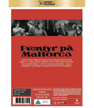 Eventyr på Mallorca (Dansk Filmskat) - DVD - NYHED APRIL 2021 - KAN FØRST LEVERES I NÆSTE UGE