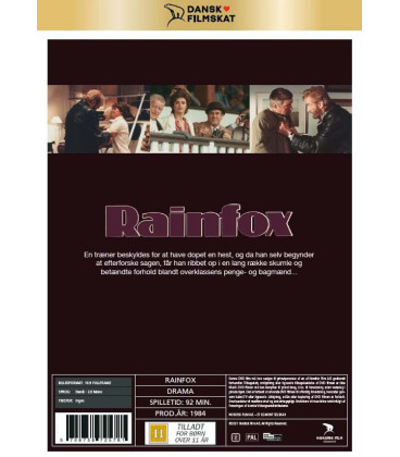 Rainfox (Dansk Filmskat) - DVD - NYHED APRIL 2021 - KAN FØRST LEVERES I NÆSTE UGE
