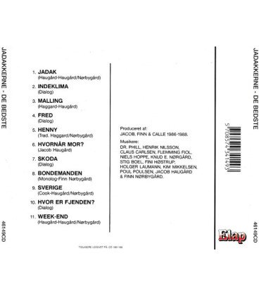 Jadakkernes - De Bedste - CD - BRUGT