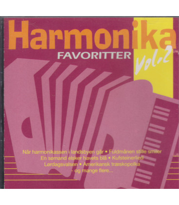 Harmonika favoritter Vol 2 - CD - BRUGT