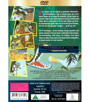 Aberne og det hemmelige våben - DVD - BRUGT