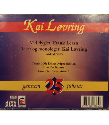 Kai Løvring – gennem 25 jubelår - CD - BRUGT