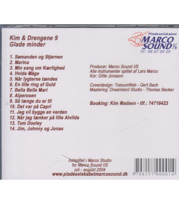 Kim & Drengene 9 - Glade minder - CD - BRUGT