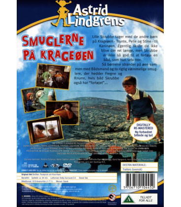 Astrid Lindgren - Smuglerne på Krageøen - DVD - BRUGT