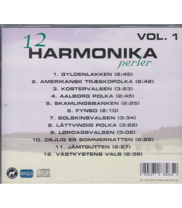 12 HARMONIKAPERLER VOL. 1 - CD - BRUGT