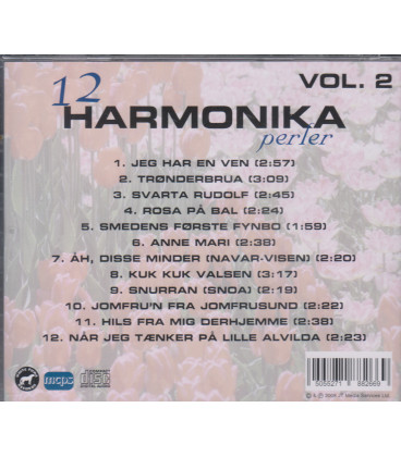 12 HARMONIKAPERLER VOL. 2 - CD - BRUGT