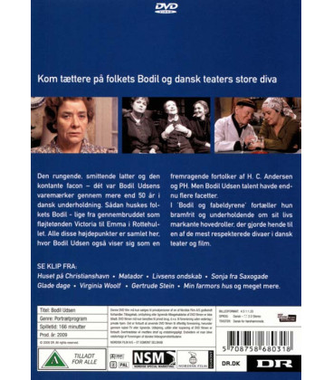Bodil Udsen - For fuld udblæsning - DVD - BRUGT