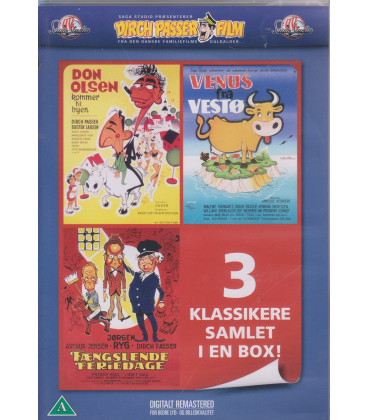 Don Olsen kommer til byen / Venus fra Vestø / Fængslende Feriedage - 3 DVD - BRUGT