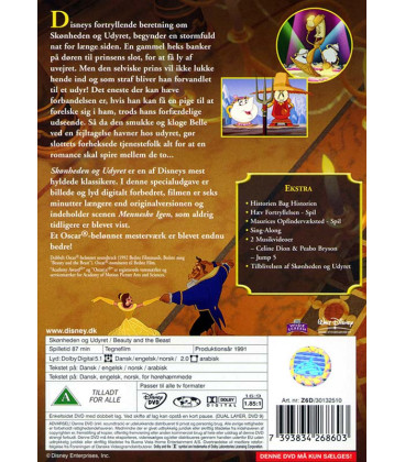 Skønheden og Udyret (Specialudgave) - Disney - DVD - BRUGT