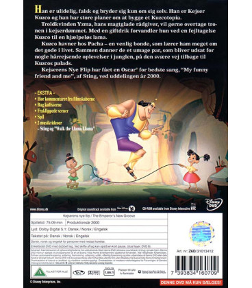 Kejserens nye flip - Disney -DVD - BRUGT