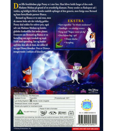 Bernard & Bianca - Disney - DVD - BRUGT