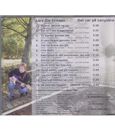 Lars Ole Eriksen - Det var på Langebro - CD - BRUGT