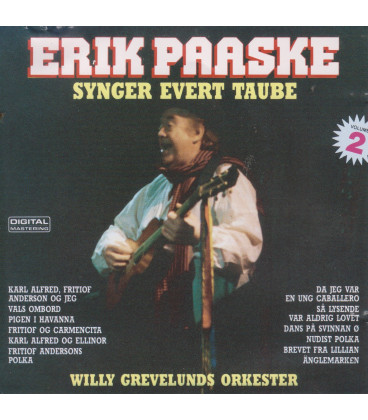 Erik Paaske synger Evert Taube volume 2 - CD - BRUGT
