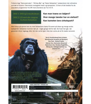 Kære Sebastian: Dyrenes ABC (DVD & CD) - BRUGT