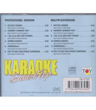 Karaoke - Dansk Top - CD - BRUGT