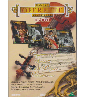 Danske operette klassikere - 4 DVD - BRUGT