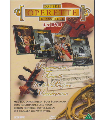 Danske operette klassikere - 4 DVD - BRUGT