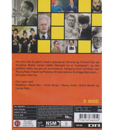 Grin Med: Det Sjoveste Fra 60-70erne - 2 DVD - BRUGT