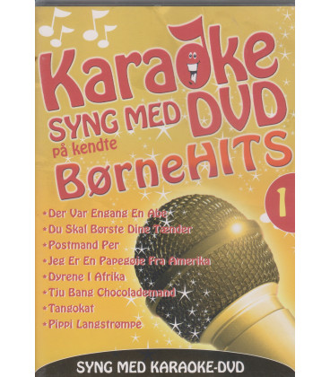 Karaoke - Syng med på kendte Børnehits 1 -   DVD - BRUGT
