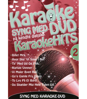 Karaoke -  Syng med på kendte danske Karaokehits 2 - DVD - BRUGT